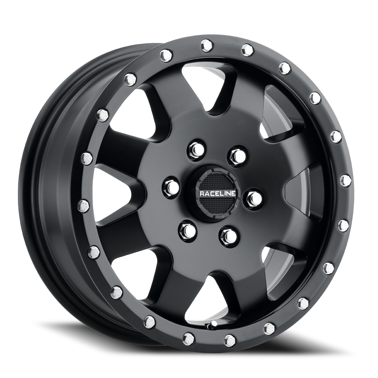 Raceline Defender Van 16x6.5" 5x130mm 84.1mm CB +45mm Matte Black