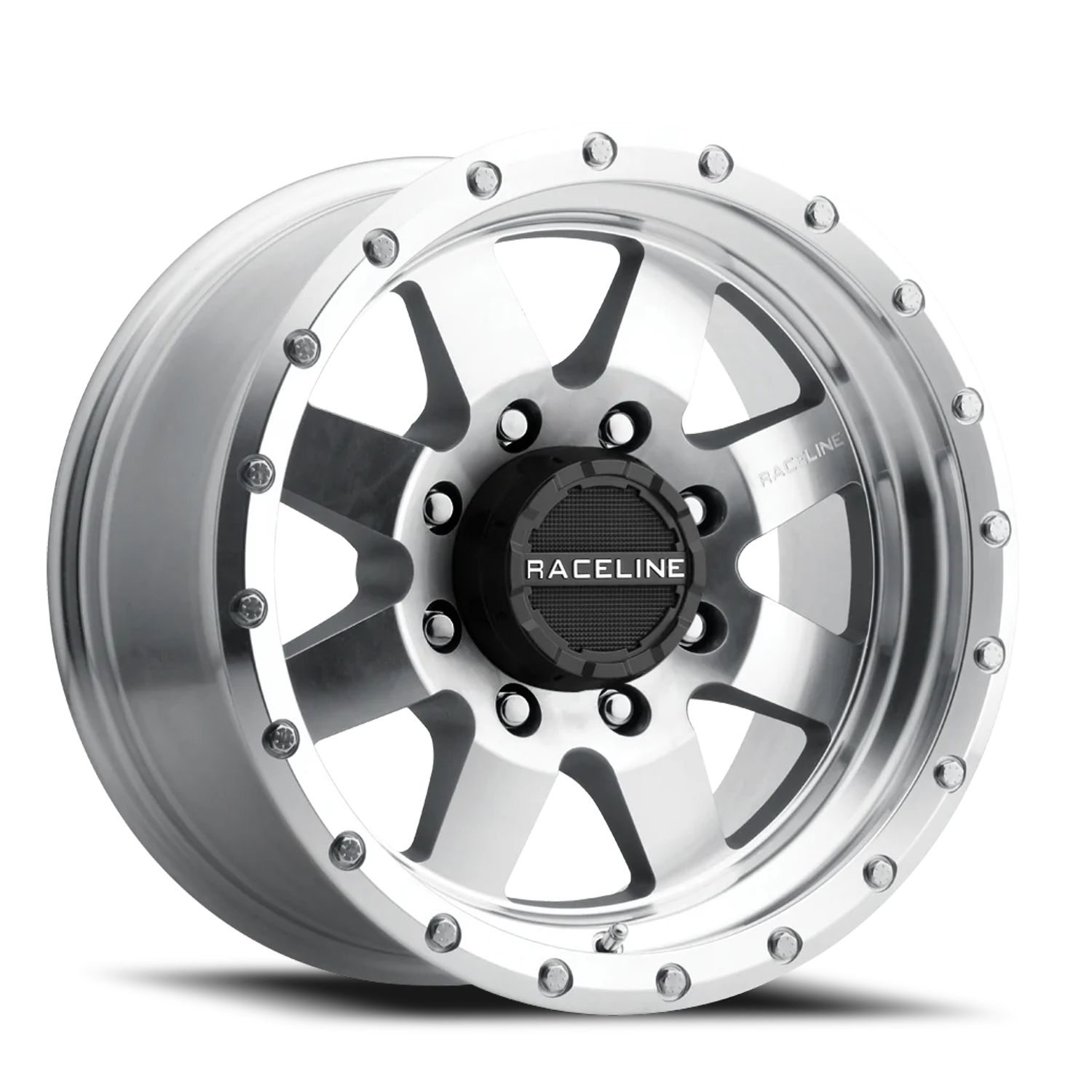 Raceline Defender 17x9" 8x170mm 130.81mm CB 0mm Machined Silver
