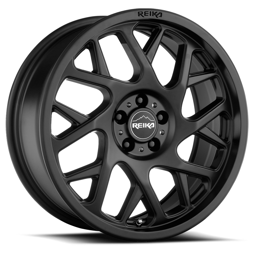 Reika Detour R25 17x8" 5x114.3mm 65.1mm CB +38mm Satin Black