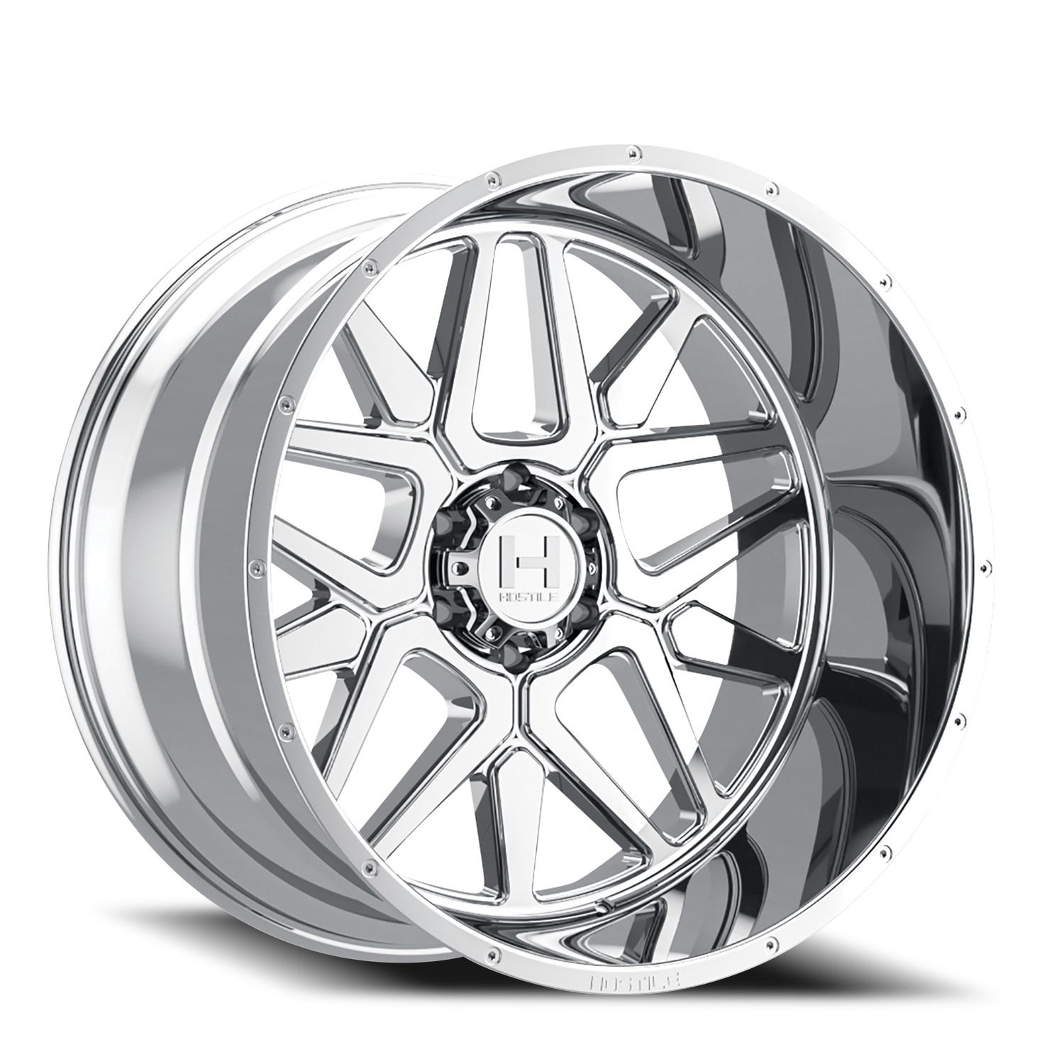 Hostile Diablo H128 CH 22x10 -25 6x139.7mm 106.1mm Armor Plated