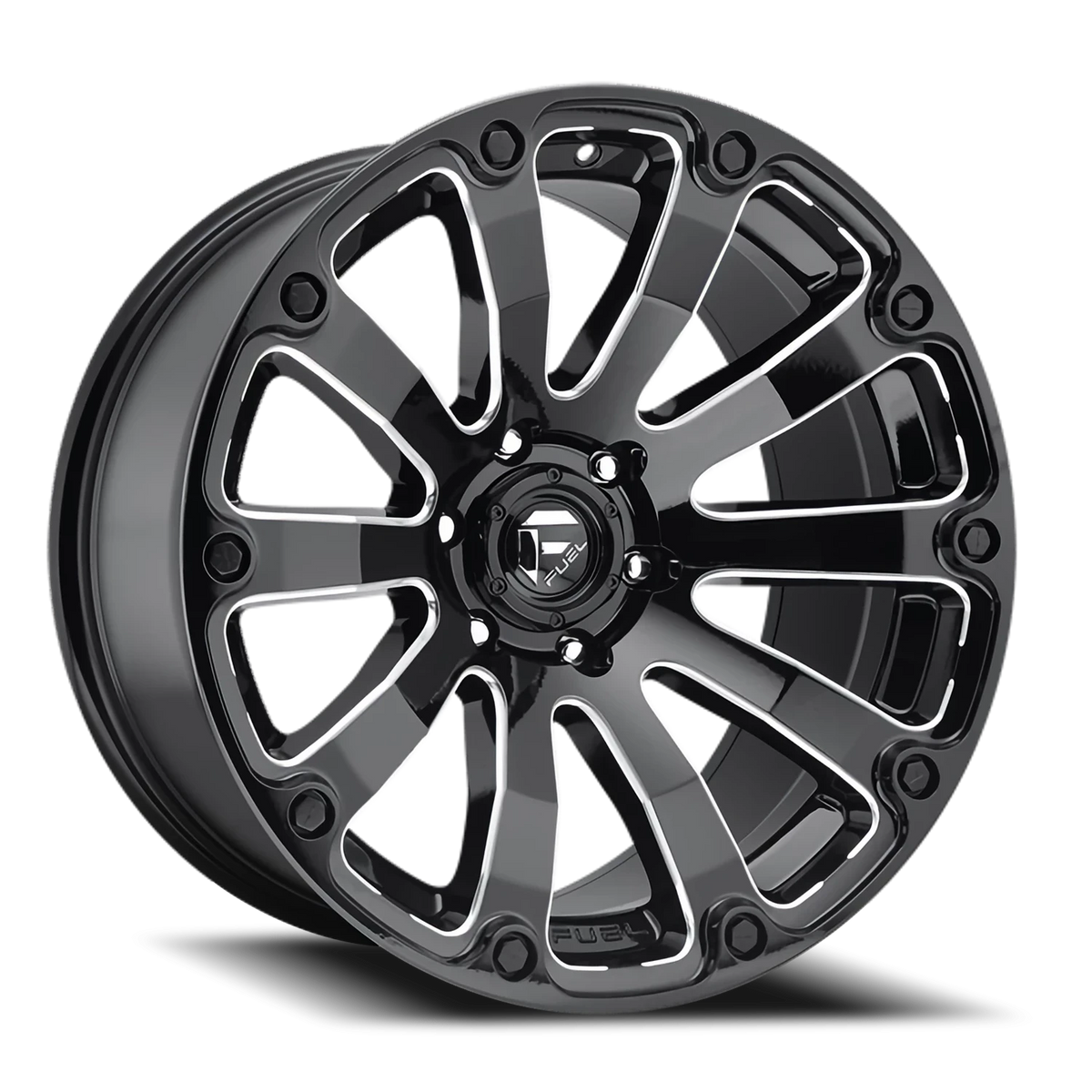 Fuel Diesel 20x9 +1 5x150mm 110.3mm Gloss Black Milled