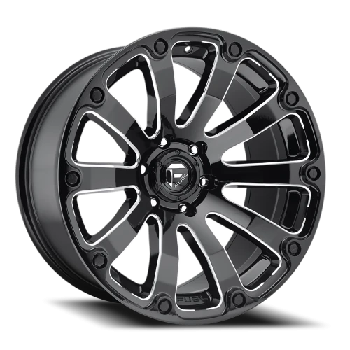 Fuel Diesel 20x12 -44 8x165.1mm 125.2mm Gloss Black Milled