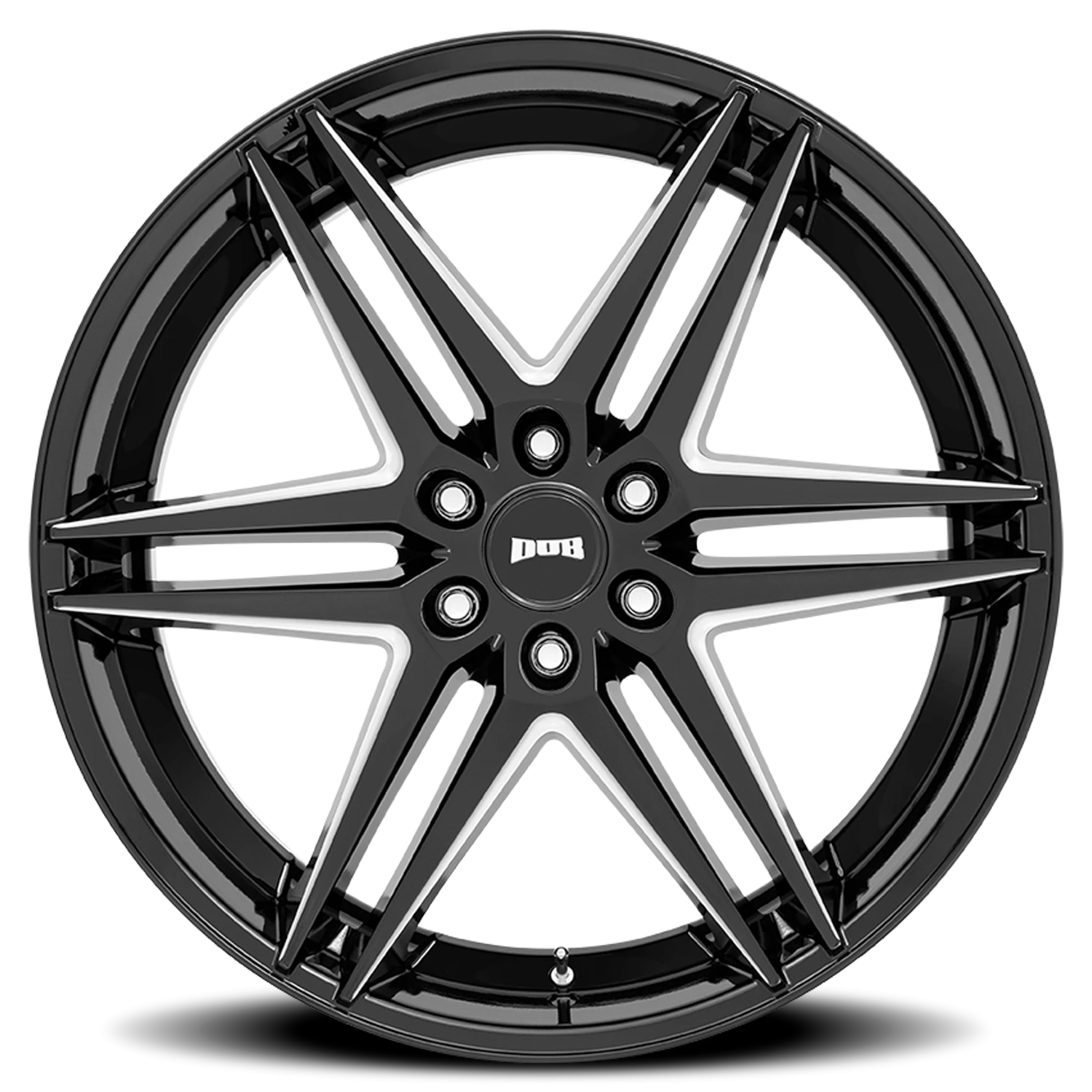 DUB Dirty Dog 24x10" 6x139.7mm 106.1mm CB +25mm Gloss Black Milled