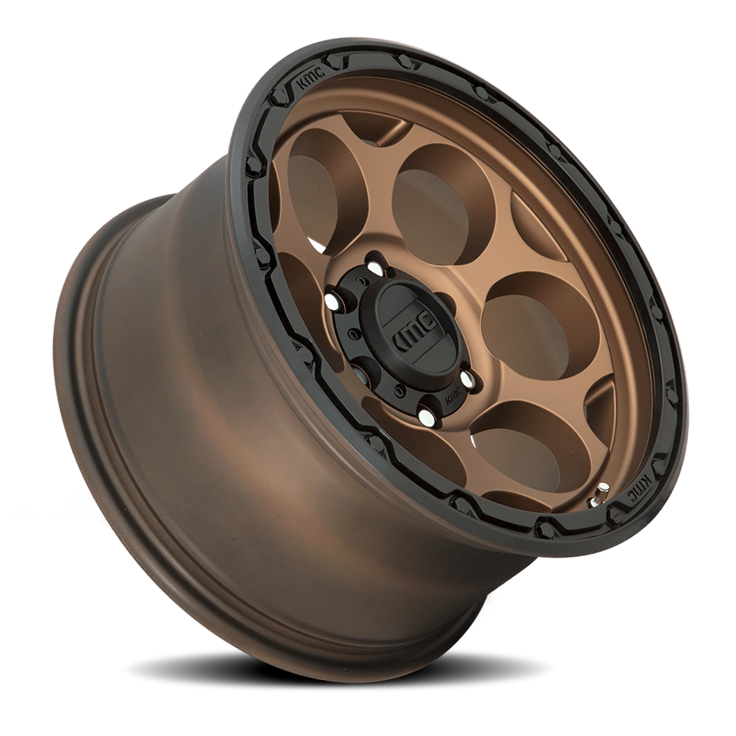 KMC Dirty Harry KM541 BRZ 17x8.5 +0 8x165.1mm 125.1mm Matte Bronze Black Lip