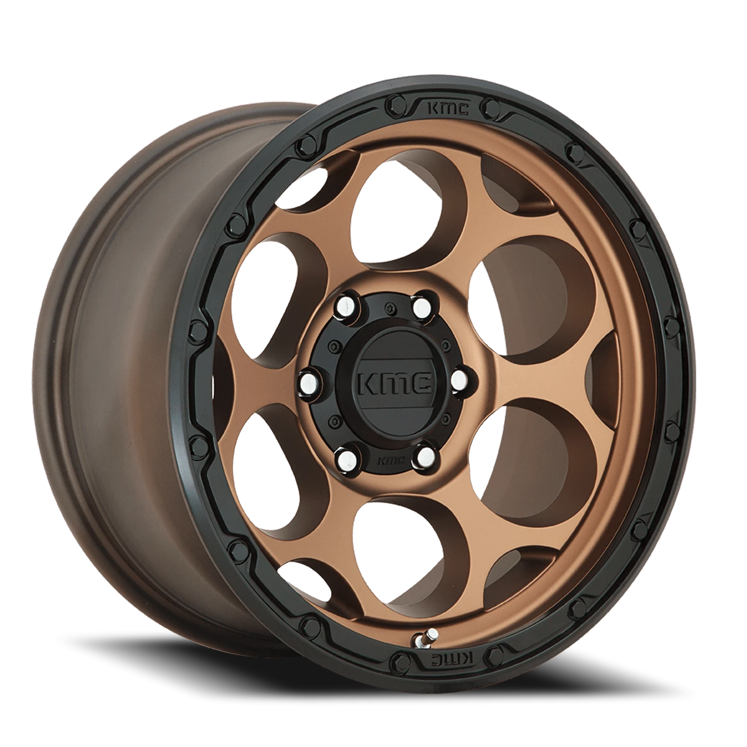 KMC Dirty Harry KM541 BRZ 17x9 -12 6x139.7mm 106.25mm Matte Bronze Black Lip