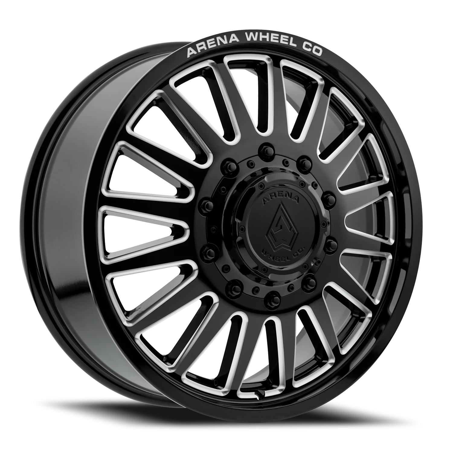 Arena Dually Rival 20x8.25" 10x225mm 170.13mm CB +105mm Gloss Black Milled