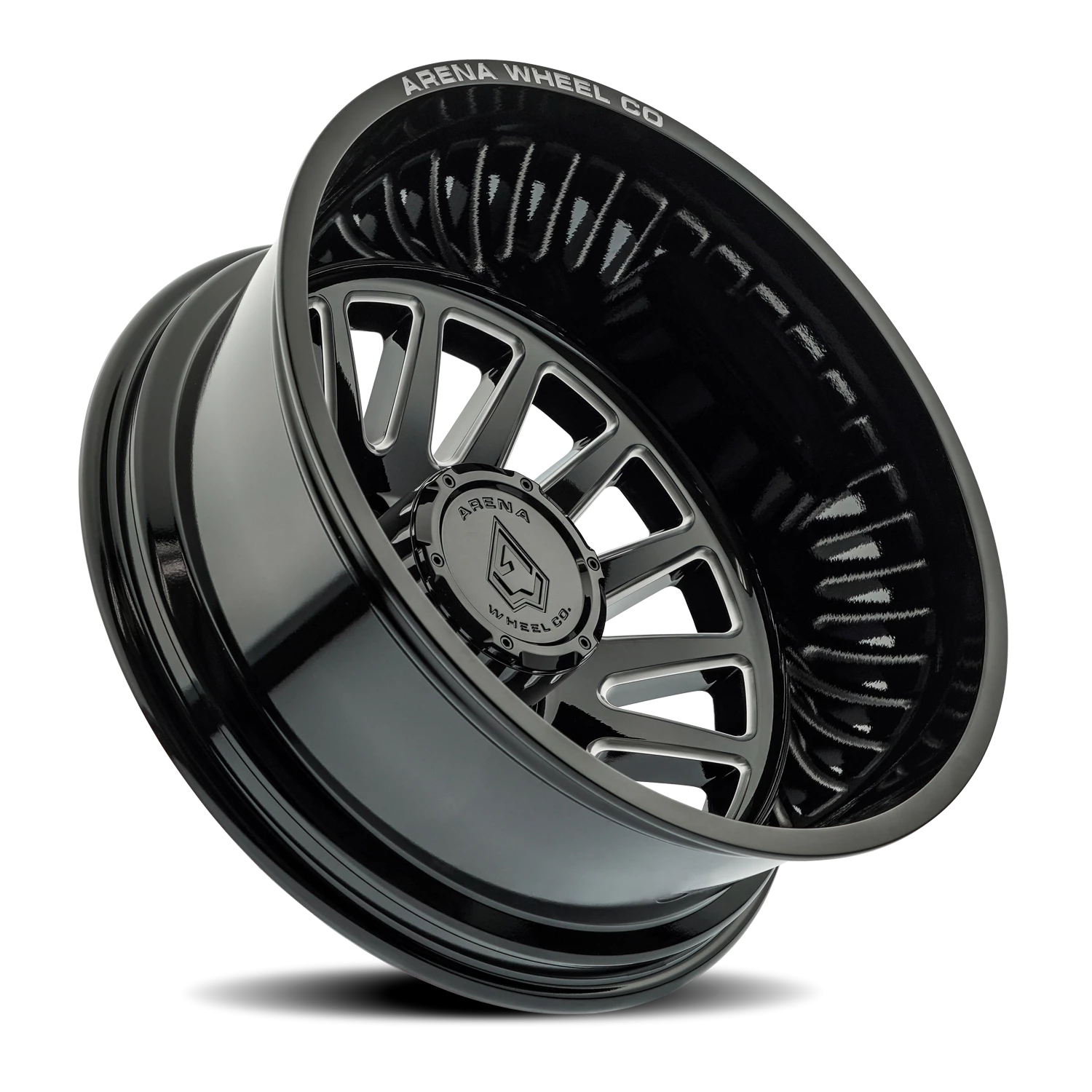 Arena Dually Rival 20x8.25" 8x210mm 154.29mm CB -220mm Gloss Black Milled