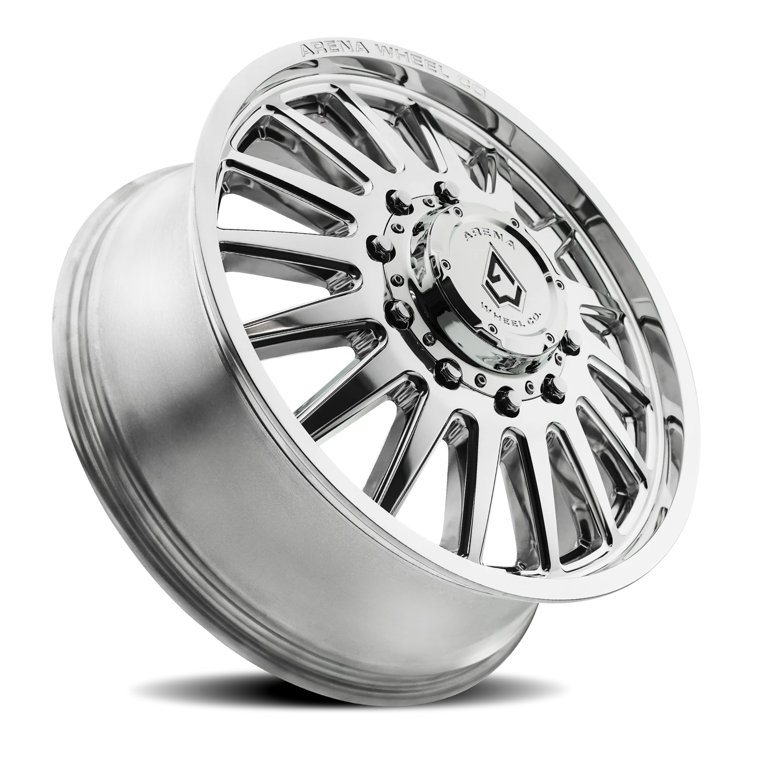 Arena Dually Rival 20x8.25" 10x225mm 170.13mm CB +105mm Polished Silver Milled