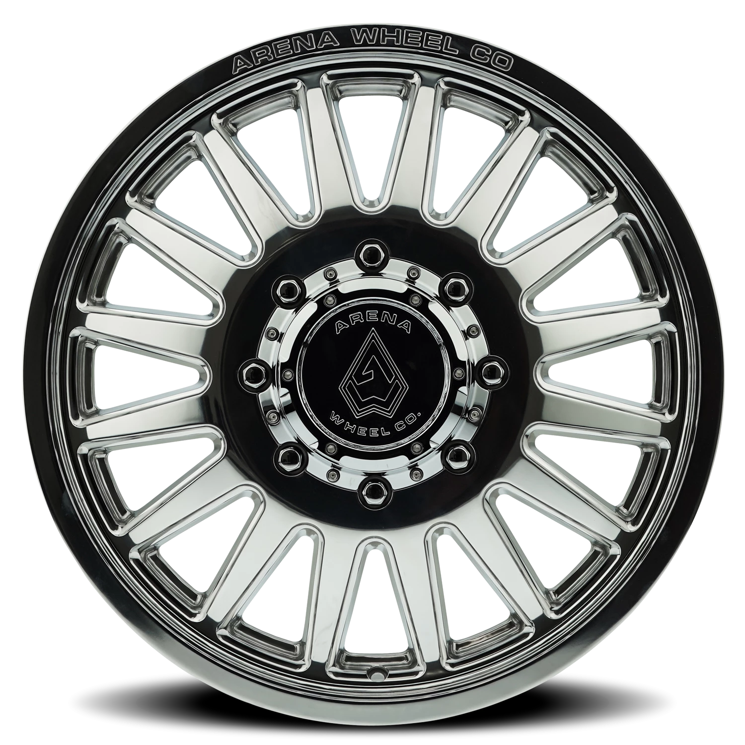 Arena Dually Rival 24x8.25" 8x200mm 142.24mm CB +105mm Polished Silver Milled