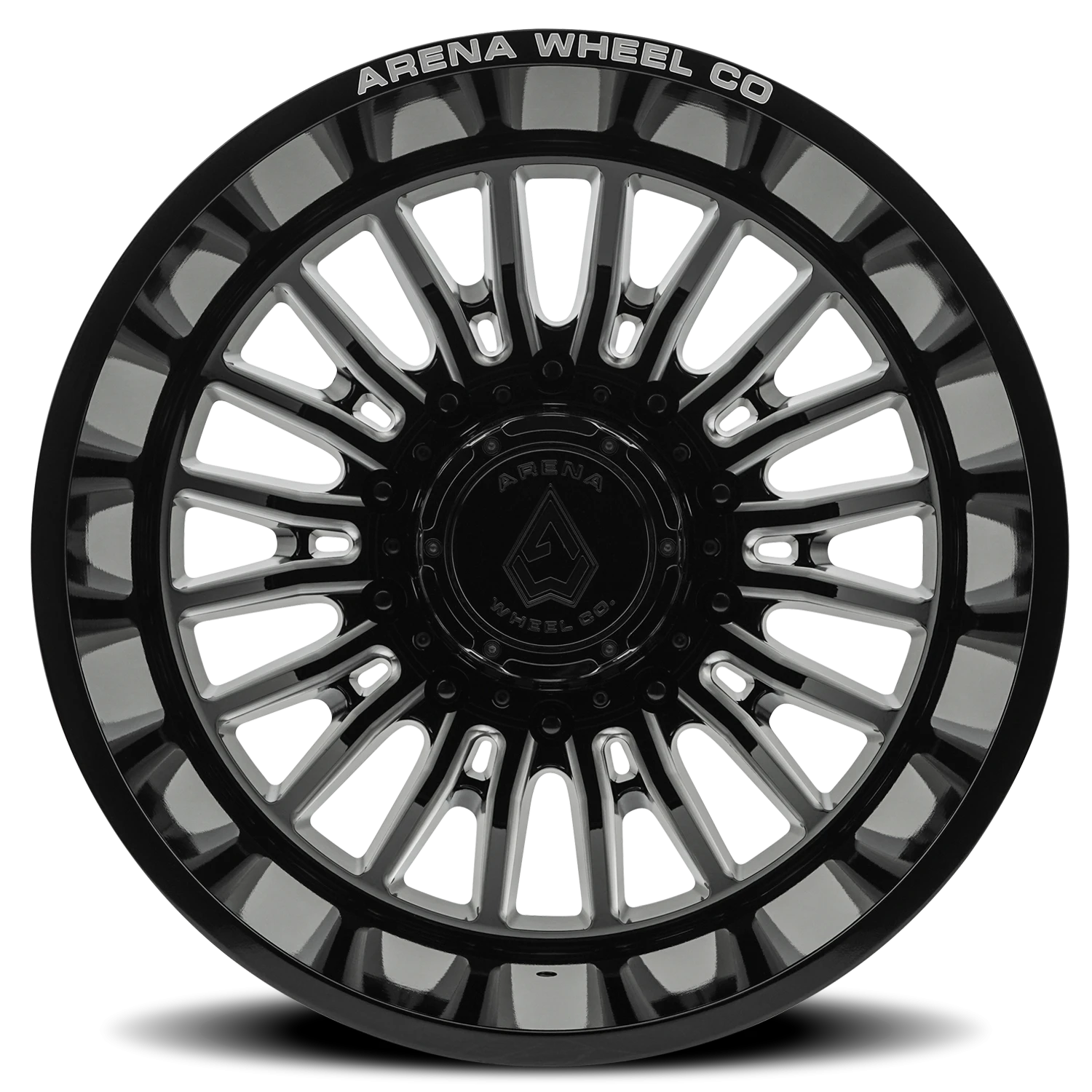 Arena Dually Thunder 20x8.25" 10x225mm 170.13mm CB -202mm Gloss Glossy Black Milled