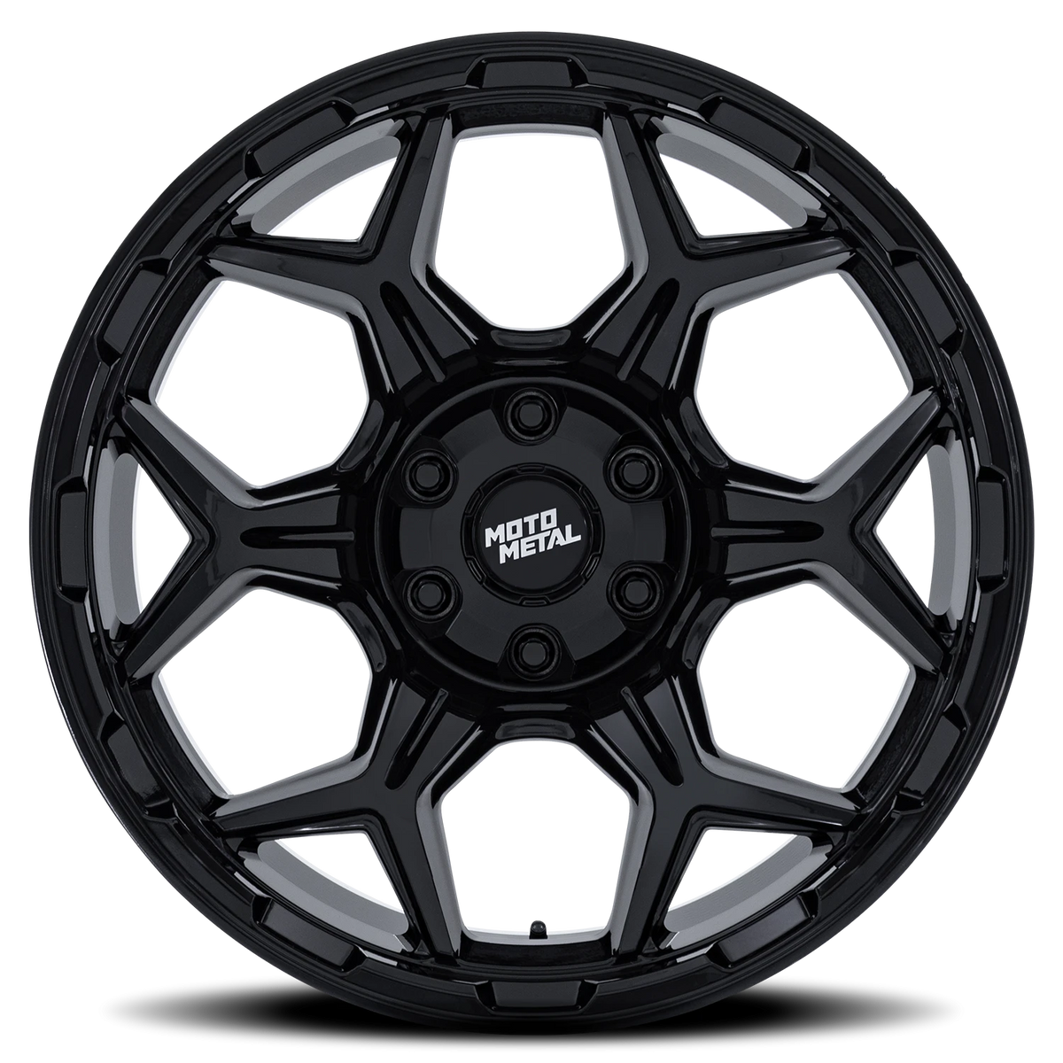 Moto Metal Dux 20x9 +1 5x114.3mm 78.1mm Gloss Black