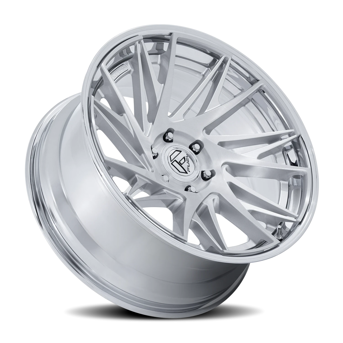 Fuel Dynamo 20x9 +1 5x127mm 71.5mm Gloss Silver Brushed-Chrome Lip