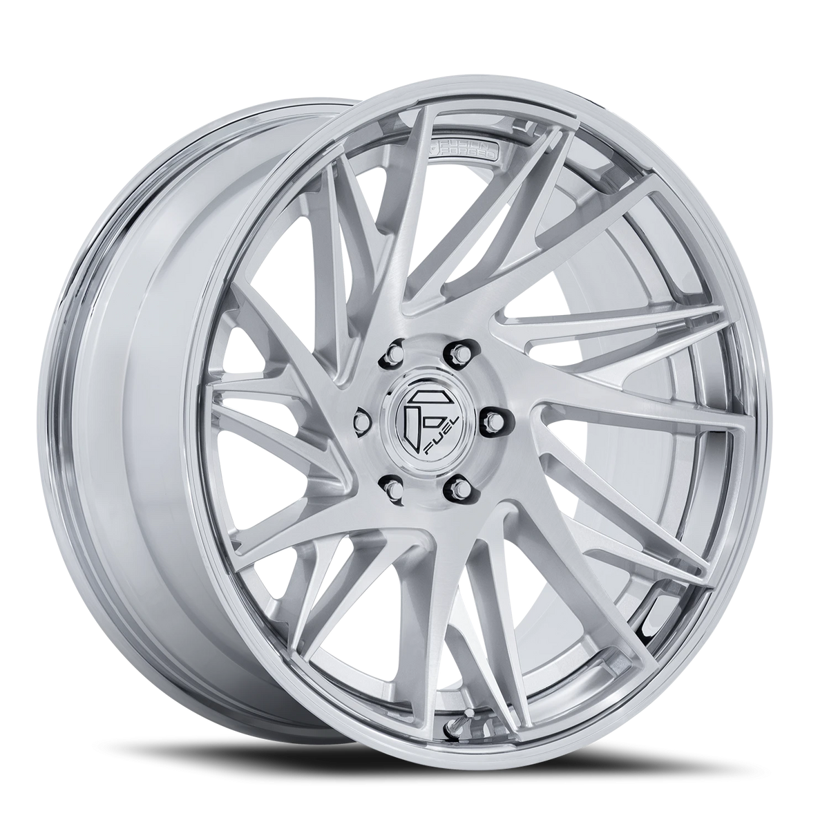 Fuel Dynamo 20x10 -18 6x135mm 87.1mm Gloss Silver Brushed-Chrome Lip