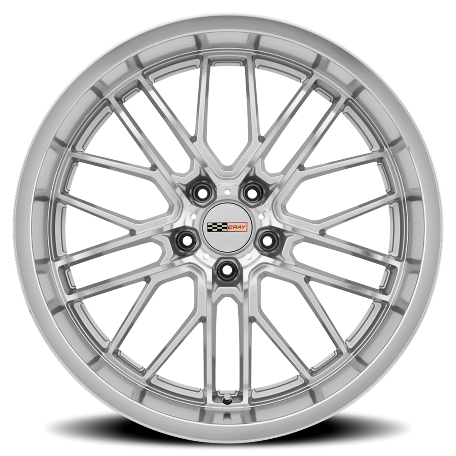 Cray Eagle SL 19x9 +50 5x120.65mm 70mm Silver Mirror Cut Face-Mirror Cut Lip