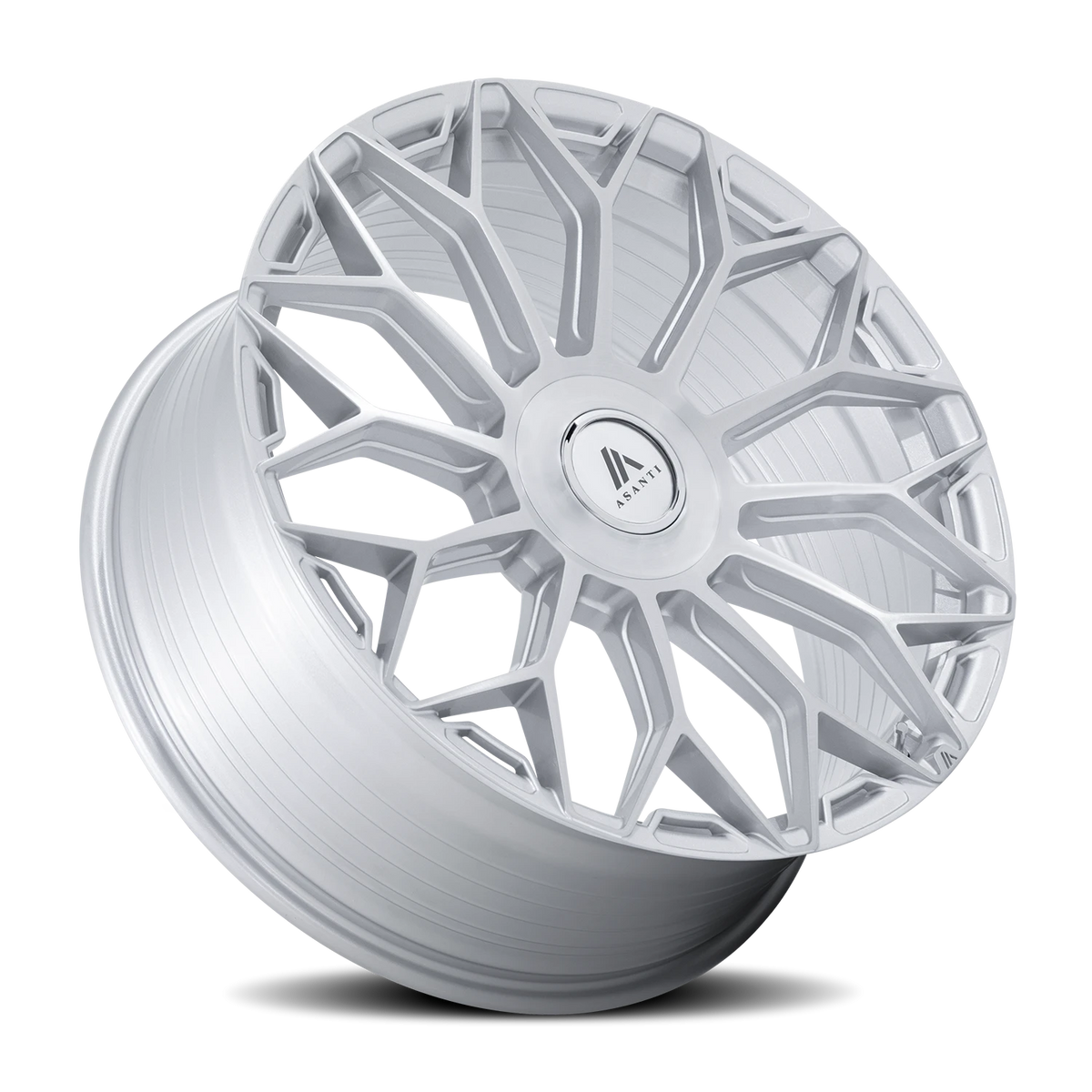 Asanti Black Label Envoy 22x10.5 +38 5x112mm 72.56mm Gloss Silver Brushed Face