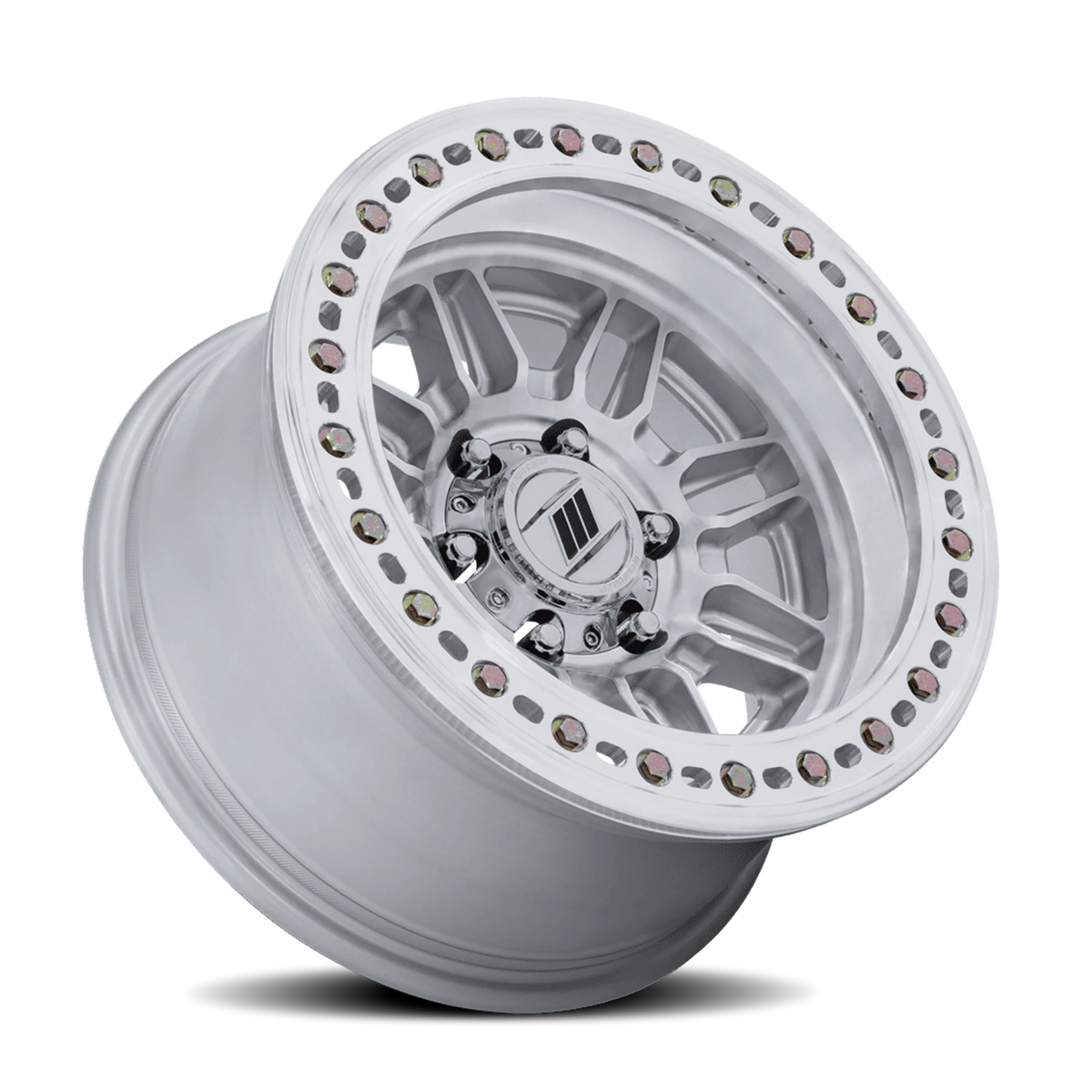 Pro Comp Equalizer BL PA208 17x9 -38 5x127mm 71.5mm Gloss Silver Machined Face