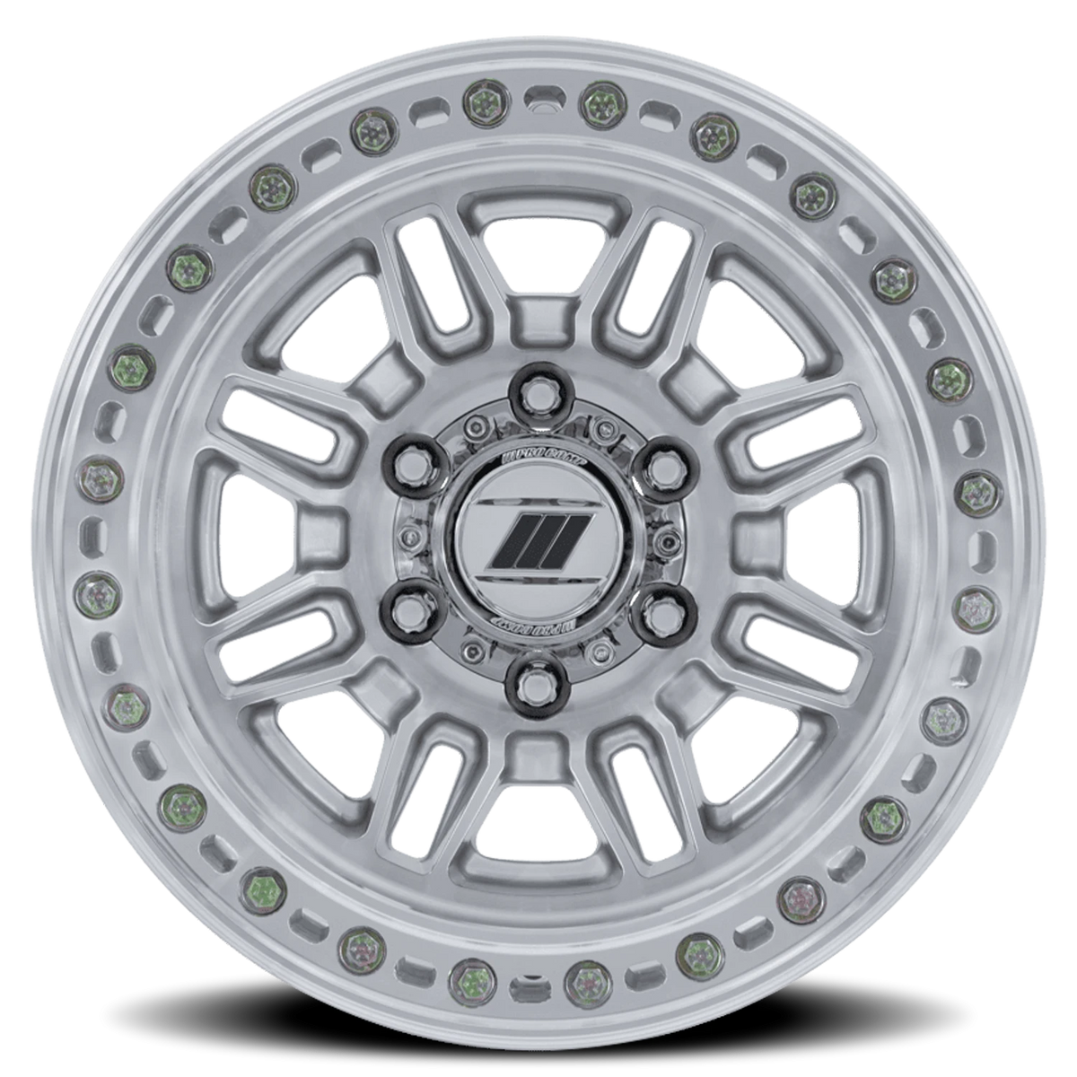 Pro Comp Equalizer BL PA208 17x9 -38 5x127mm 71.5mm Gloss Silver Machined Face