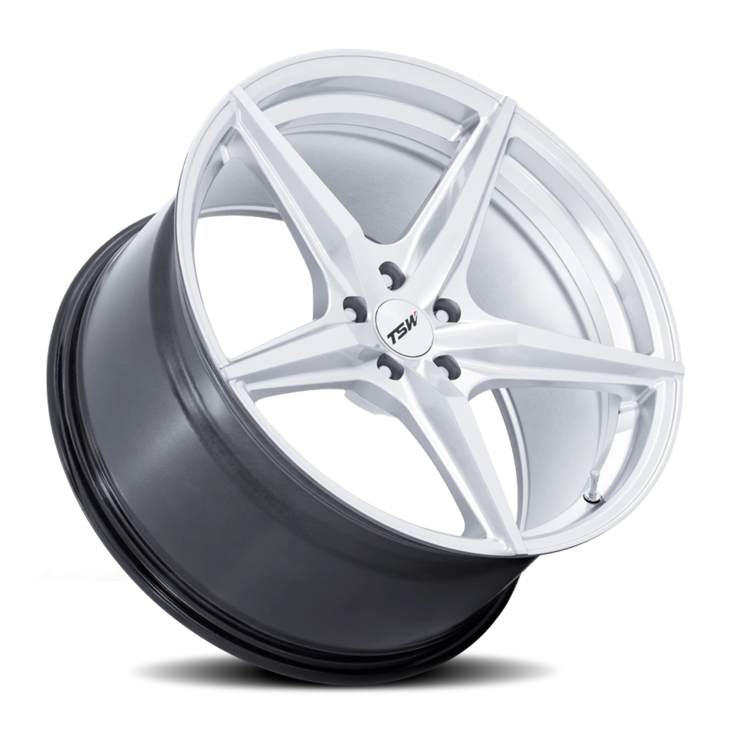 TSW Esprit 18x9" 5x112mm 66.56mm CB +45mm Hyper Silver Machined Face