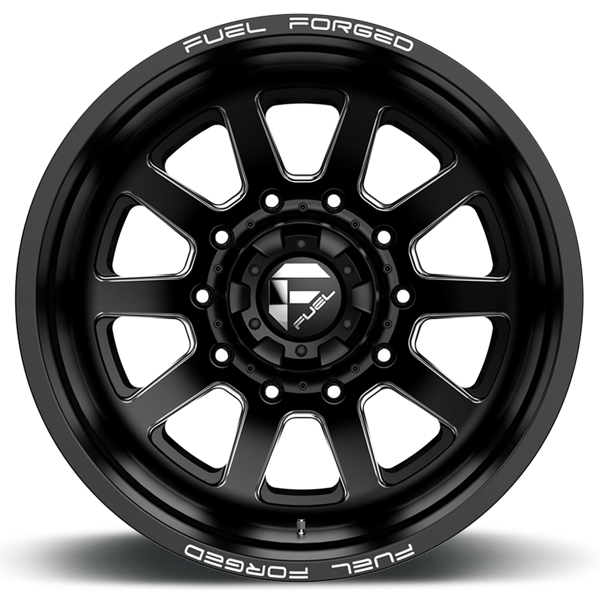 Fuel FF09D Dually 24x8.25 -225 10x225mm 170.1mm Matte Black Milled