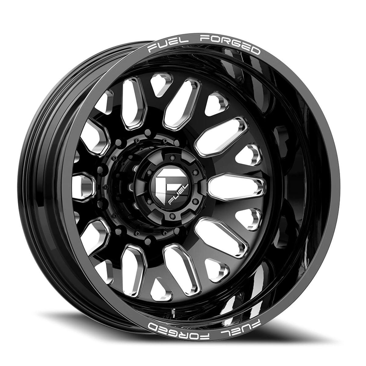 Fuel FF19D Dually 24x8.25 -221 8x210mm 154.3mm Gloss Black Milled