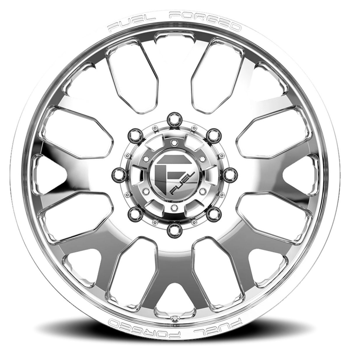 Fuel FF19D Dually 24x8.25 +105 8x165.1mm 121.7mm Polished