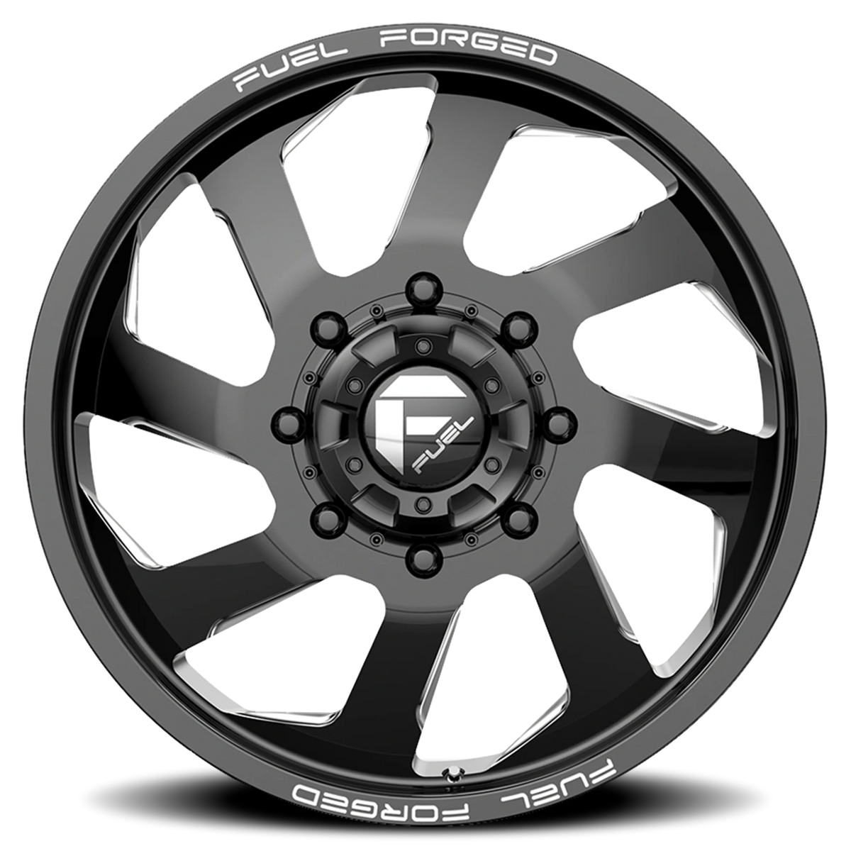 Fuel FF39D Dually 20x8.25 +105 10x225mm 170.1mm Gloss Black Milled