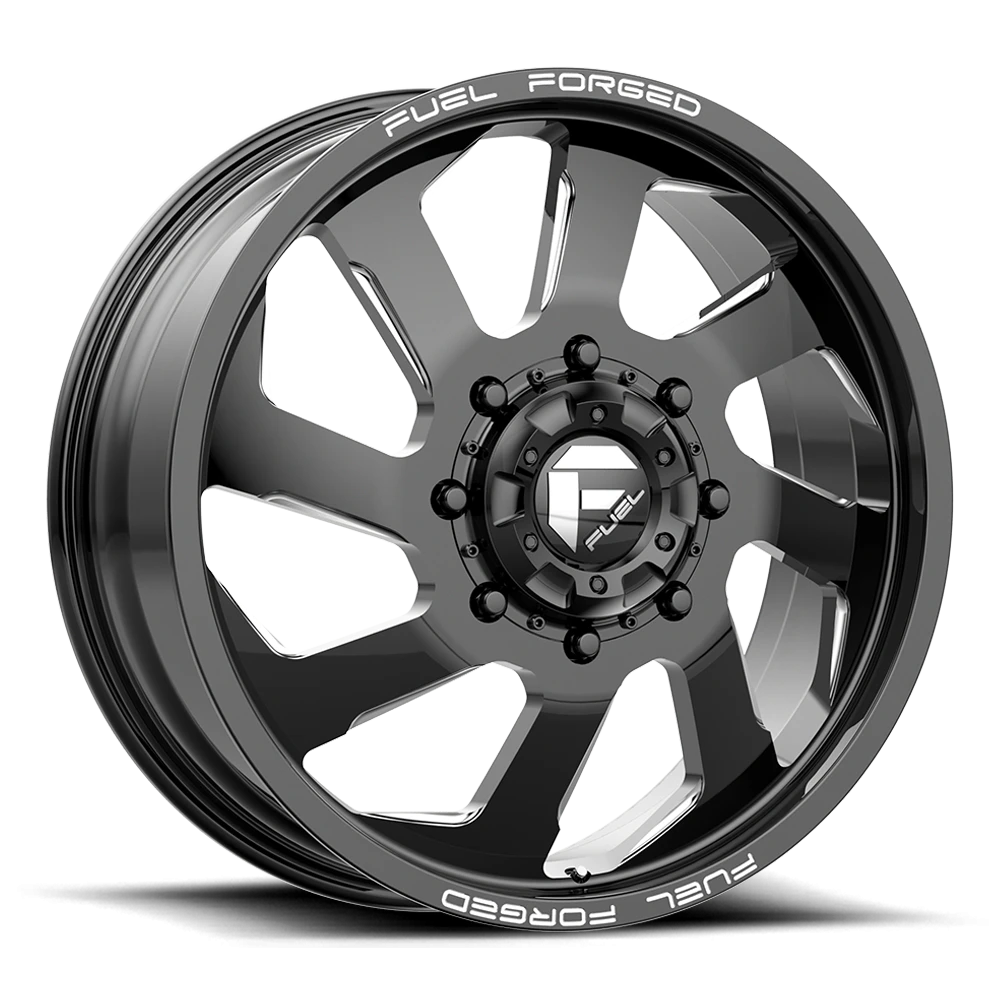 Fuel FF39D Dually 20x8.25" 8x200mm 142.2mm CB +105mm Gloss Black Milled
