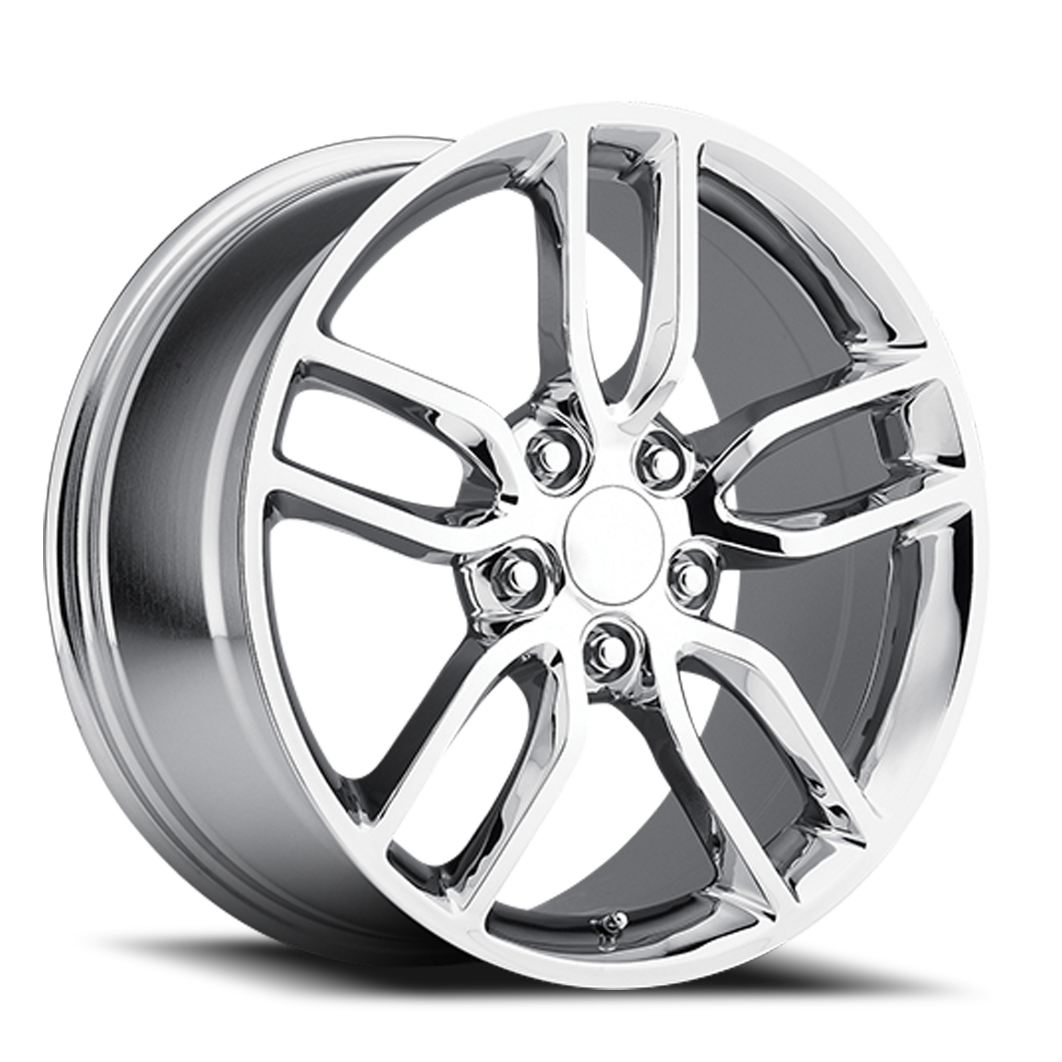 Factory Reproductions FR 26 2015 Corvette C7 Z51 Replica CH 19x8.5 +56 5x120.65mm 70.3mm Chrome