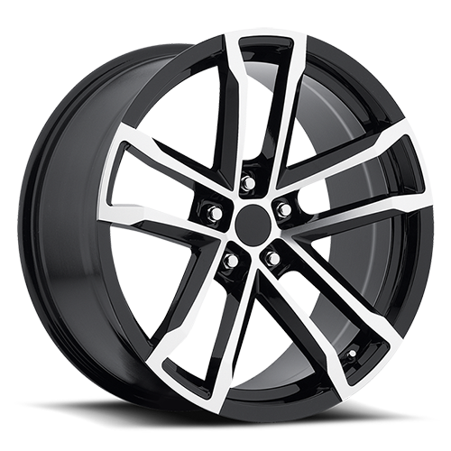 Factory Reproductions FR 41 Camaro ZL1 Replica GBM 18x8 +27 5x120mm 66.9mm Gloss Black Machined Face