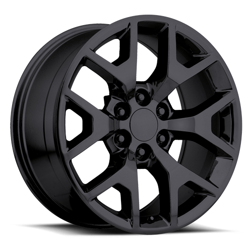 Factory Reproductions FR 44 GMC Sierra Replica GB 22x9 +31 6x139.7mm 78.1mm Gloss Black
