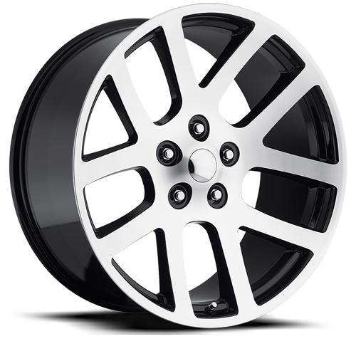 Factory Reproductions FR 60 Ram Truck SRT10 Replica GBM 20x9 +25.4 5x139.7mm 77.8mm Gloss Black Machined Face