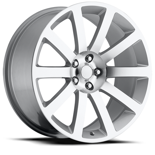 Factory Reproductions FR 65 Chrysler 300C SRT8 Replica SL 22x9 +18 5x115mm 71.5mm Gloss Silver Machined Face