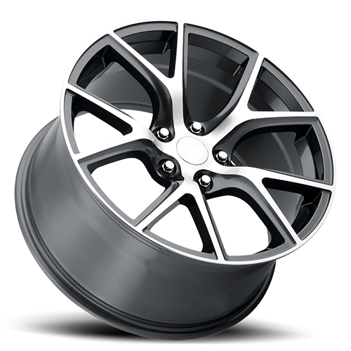 Factory Reproductions FR 75 Jeep Trackhawk Replica GY 20x9 +35 5x127mm 71.5mm Gloss Grey Machined Face