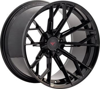 Ferrada Wheels Forge-8 FR11 Obsidian Black 22x10.5 5x127 ET28 71.6 Deep Concavity