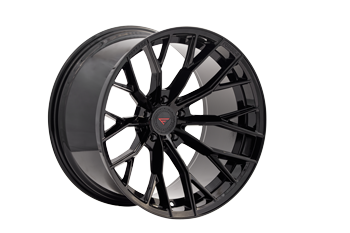 Ferrada Wheels Forge-8 FR9 Obsidian Black 22x12 5x112 ET25 66.56 Super Deep Concavity