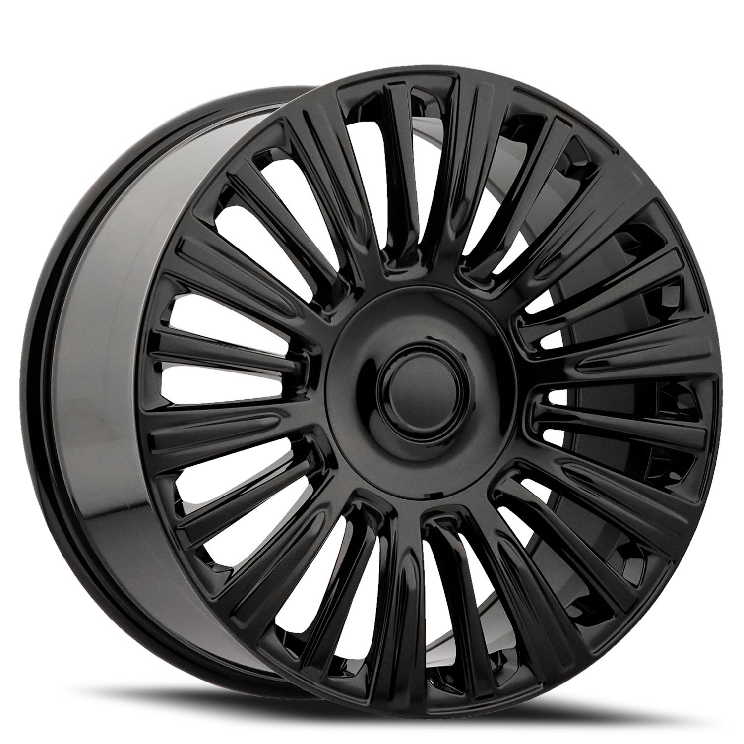 Factory Reproductions FR 91 2021 Escalade Platinum Replica GB 22x9 +28 6x139.7mm 78.1mm Gloss Black