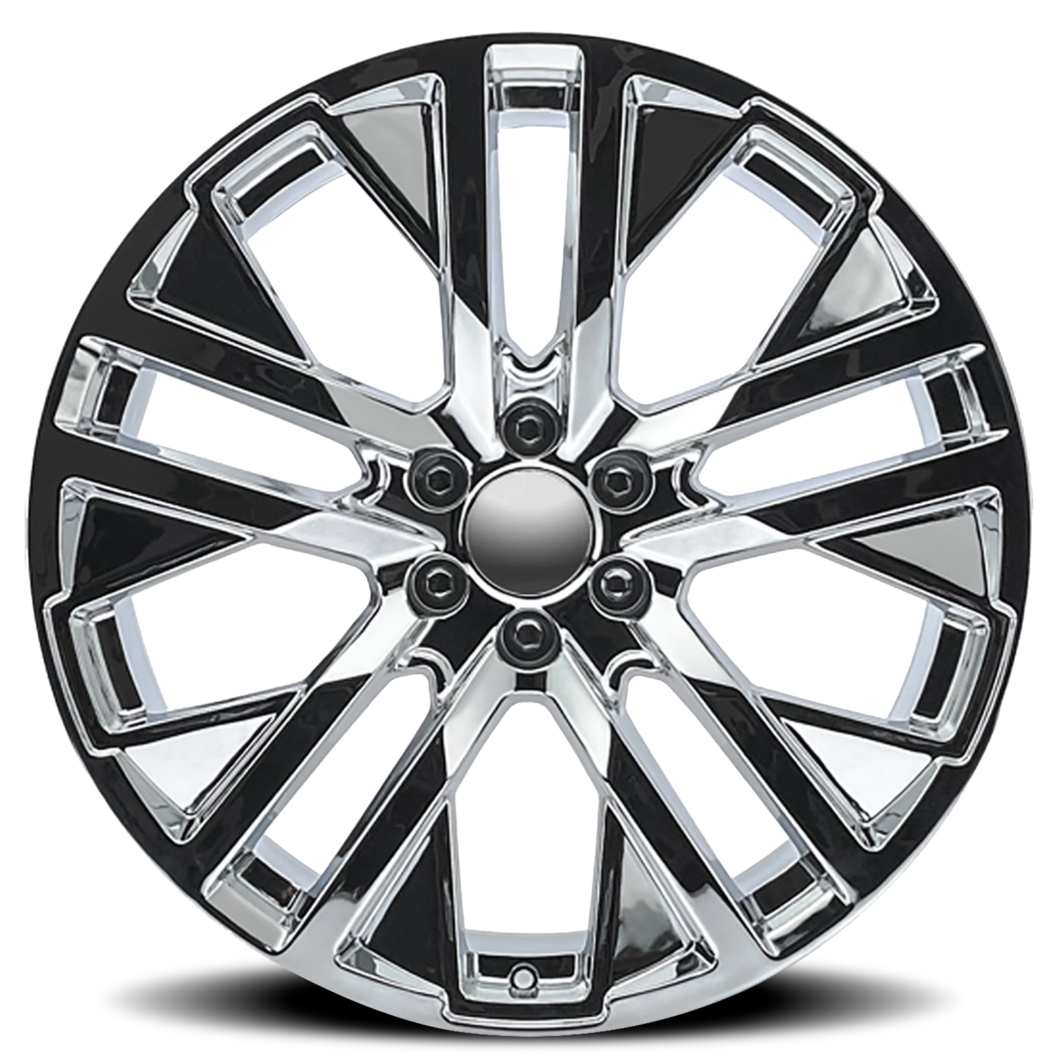 Factory Reproductions FR 96 GMC Carbonpro Replica CH 24x10 +31 6x139.7mm 78.1mm Chrome