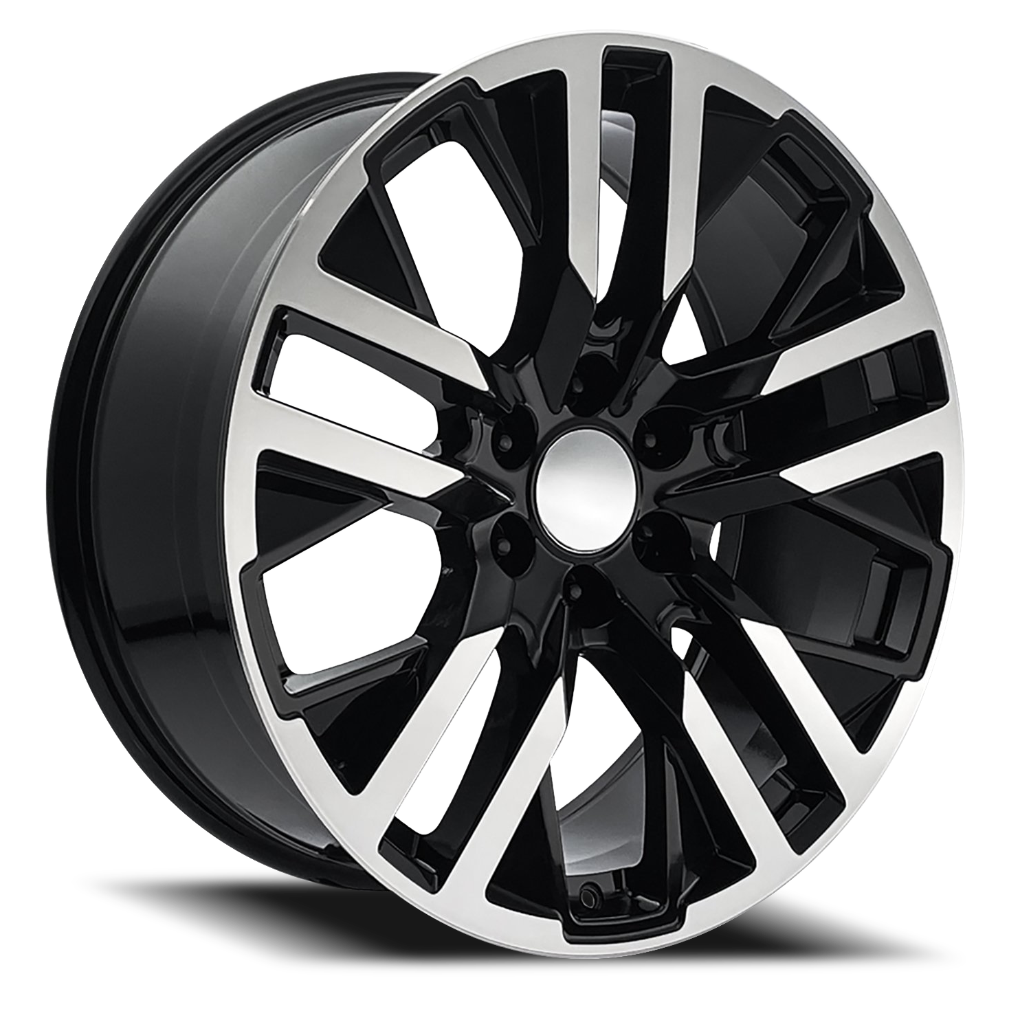 Factory Reproductions FR 96 GMC Carbonpro Replica GBM 24x10 +31 6x139.7mm 78.1mm Gloss Black Machined Face