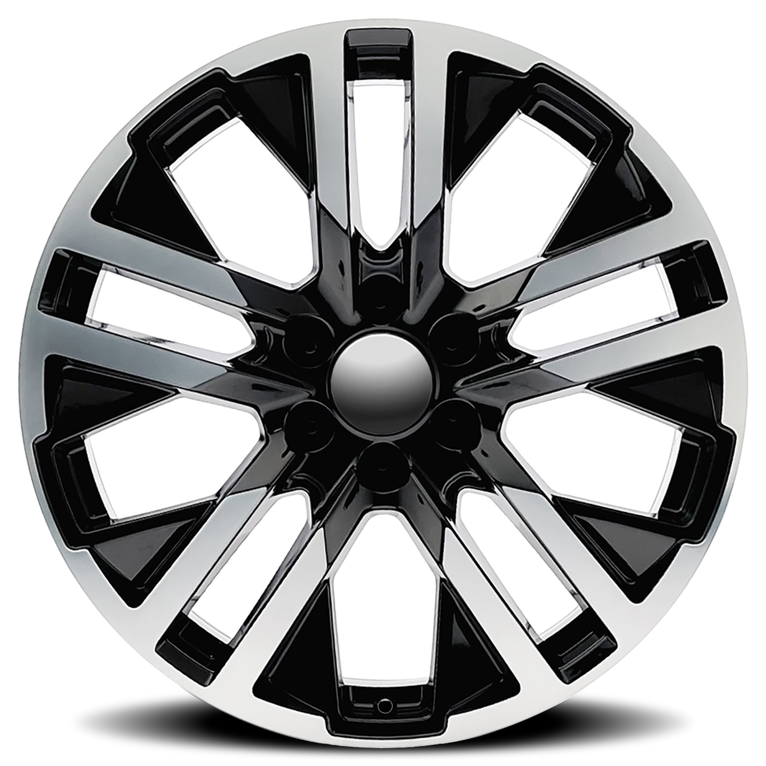 Factory Reproductions FR 96 GMC Carbonpro Replica GBM 24x10 +31 6x139.7mm 78.1mm Gloss Black Machined Face