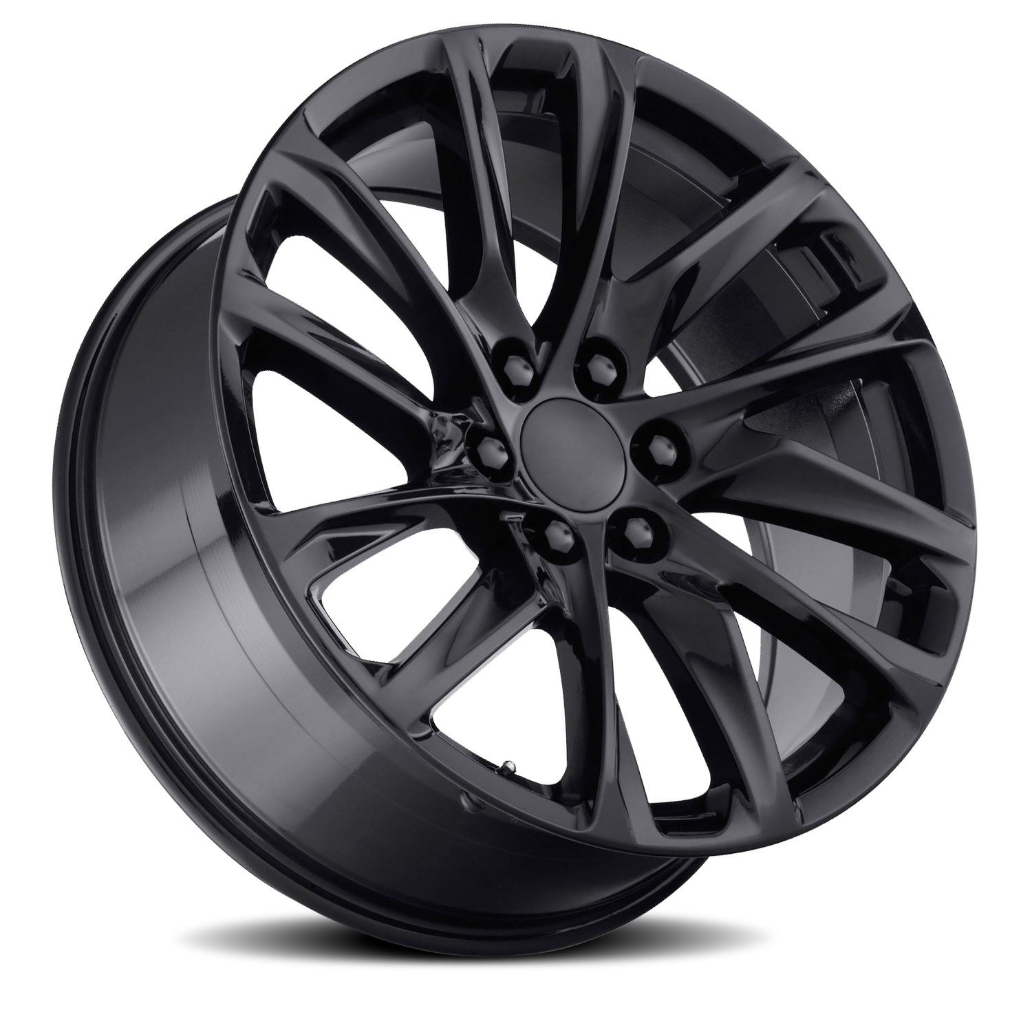 Factory Reproductions FR 98 Escalade 12 Spoke Replica GB 22x9 +28 6x139.7mm 78.1mm Gloss Black