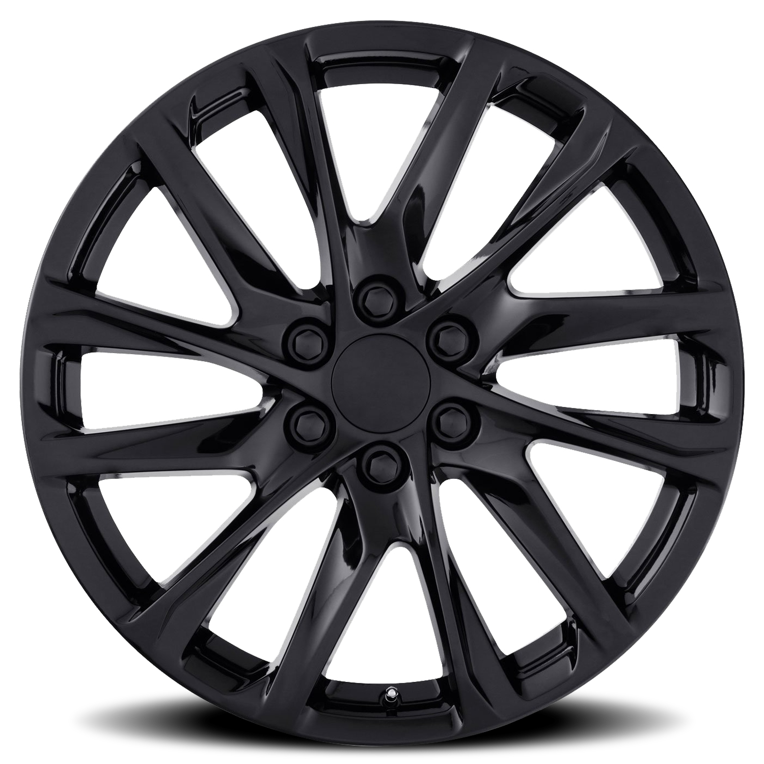 Factory Reproductions FR 98 Escalade 12 Spoke Replica GB 22x9 +28 6x139.7mm 78.1mm Gloss Black