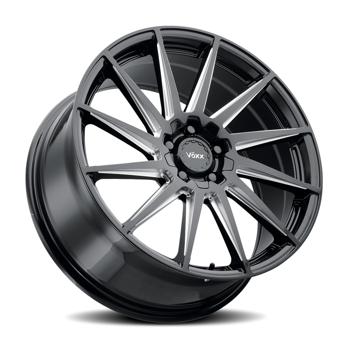 Voxx Wheel Felina 19x8.5 +45 5x108mm 73.1mm Gloss Black Milled