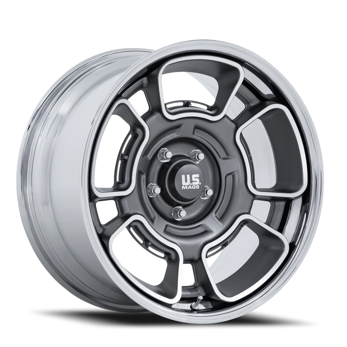 US Mags Flagstaff 20x11 -6 5x127mm 78.1mm Anthracite Machined Face-Chrome Lip