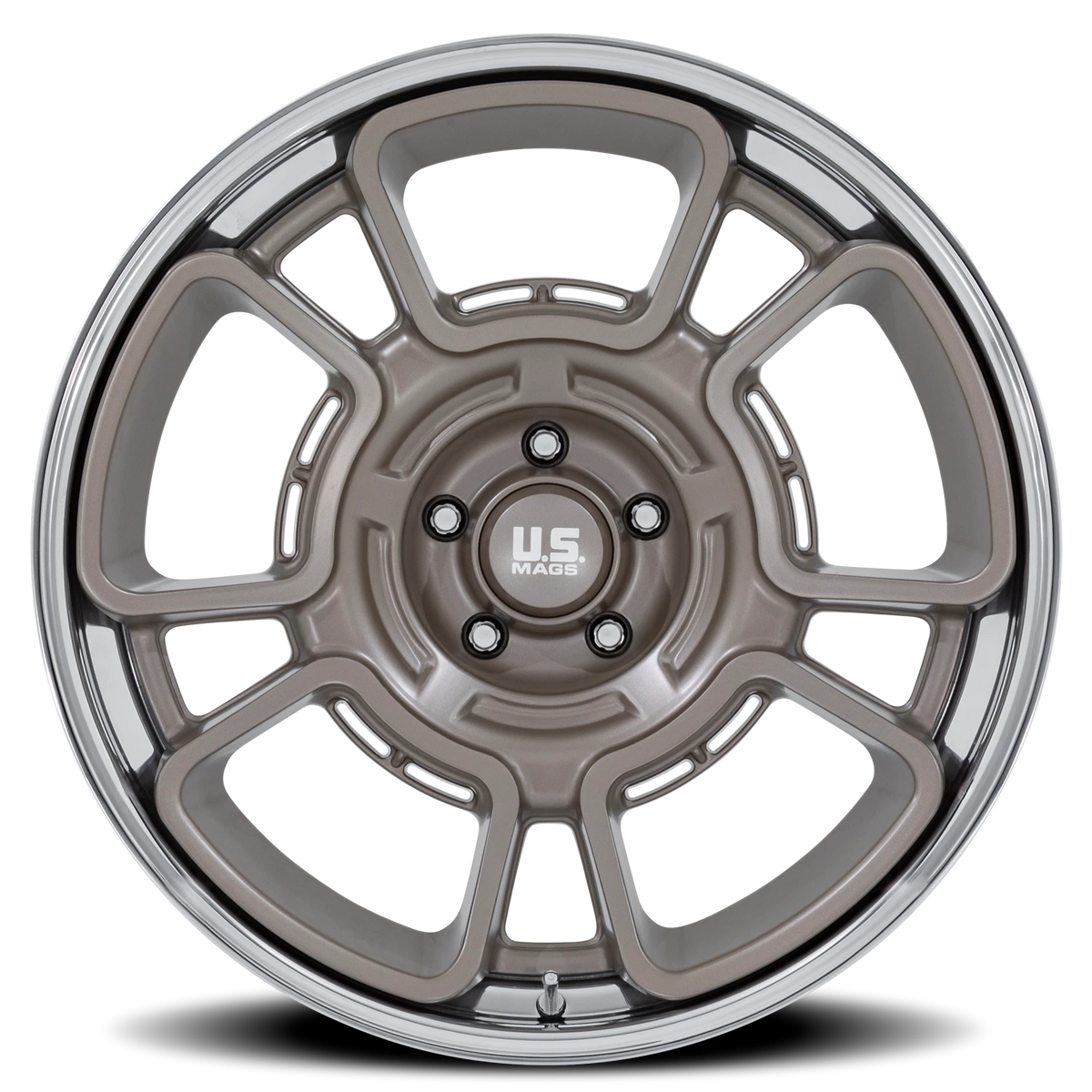 US Mags Flagstaff 20x11 -6 5x127mm 78.1mm Pewter Chrome Lip
