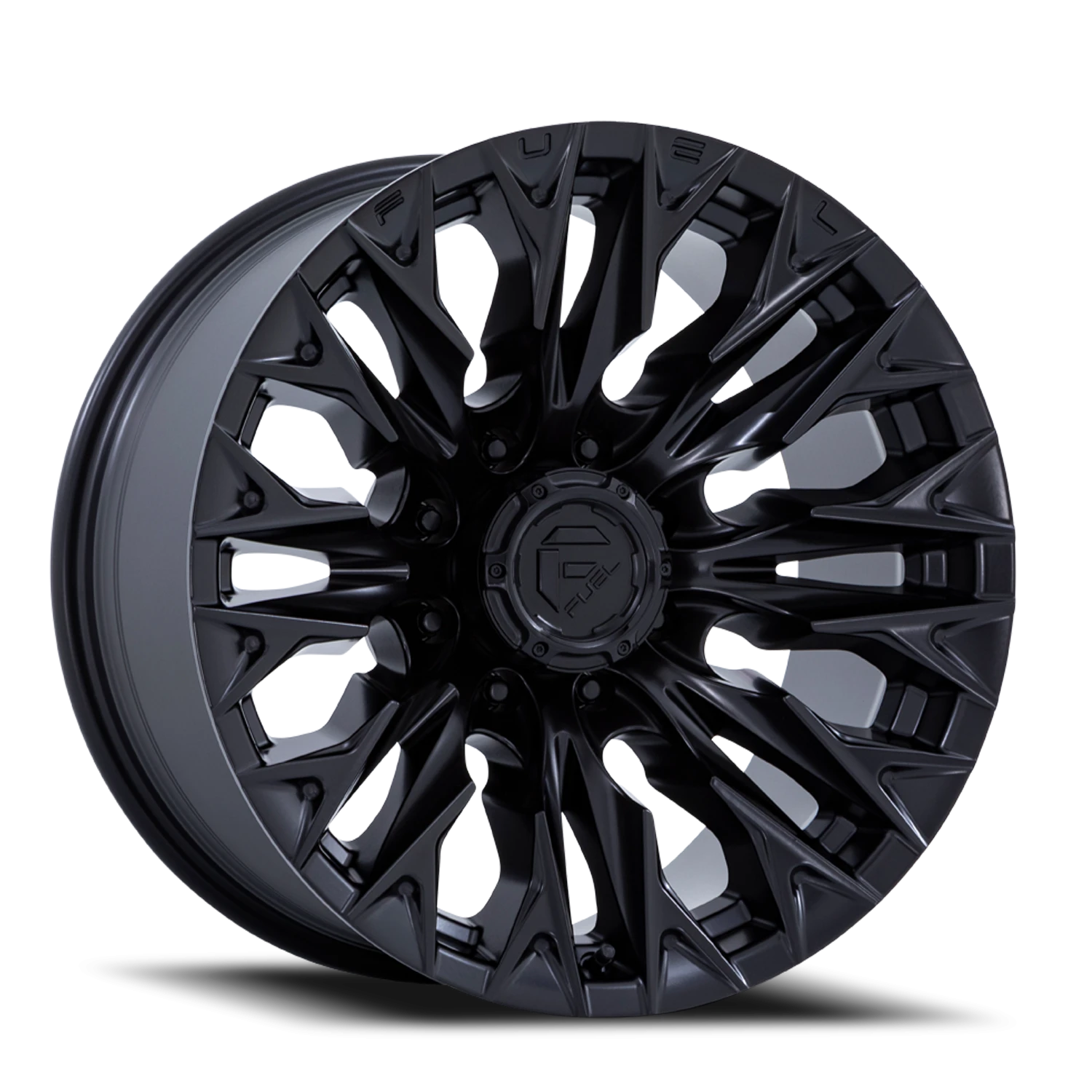 Fuel Flame 8 20x9" 8x180mm 124.2mm CB +20mm Blackout
