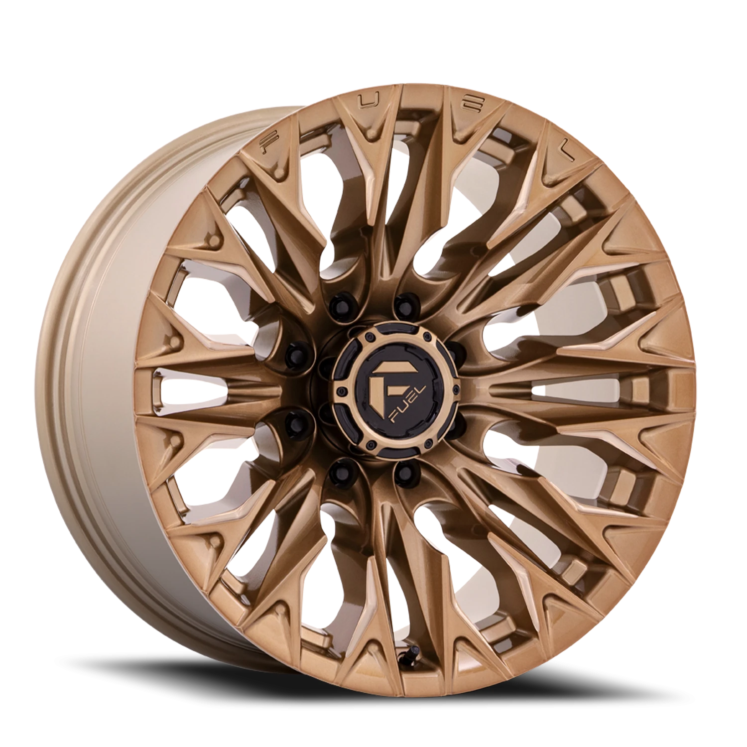 Fuel Flame 8 20x10" 8x165.1mm 125.1mm CB -18mm Platinum Bronze