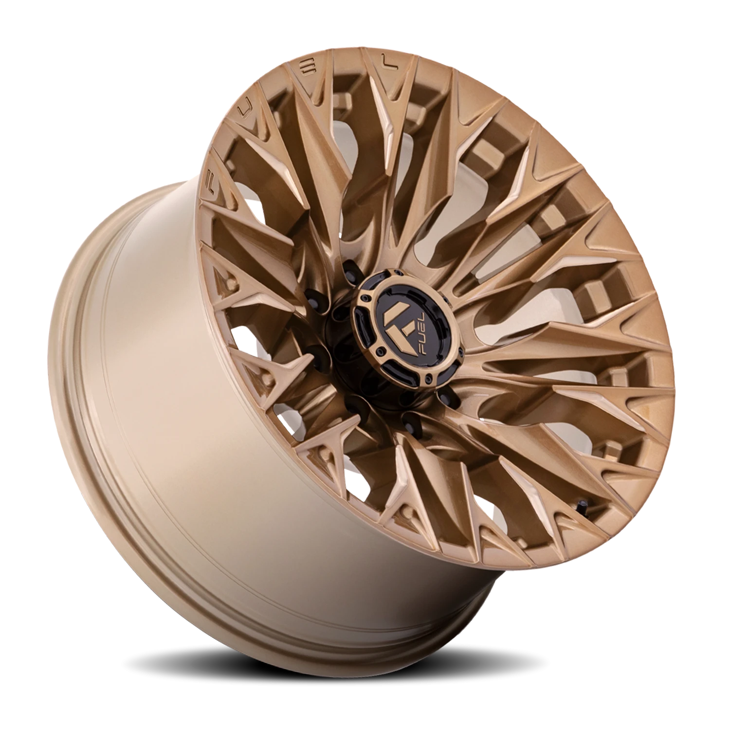 Fuel Flame 8 20x9" 8x165.1mm 125.1mm CB +20mm Platinum Bronze