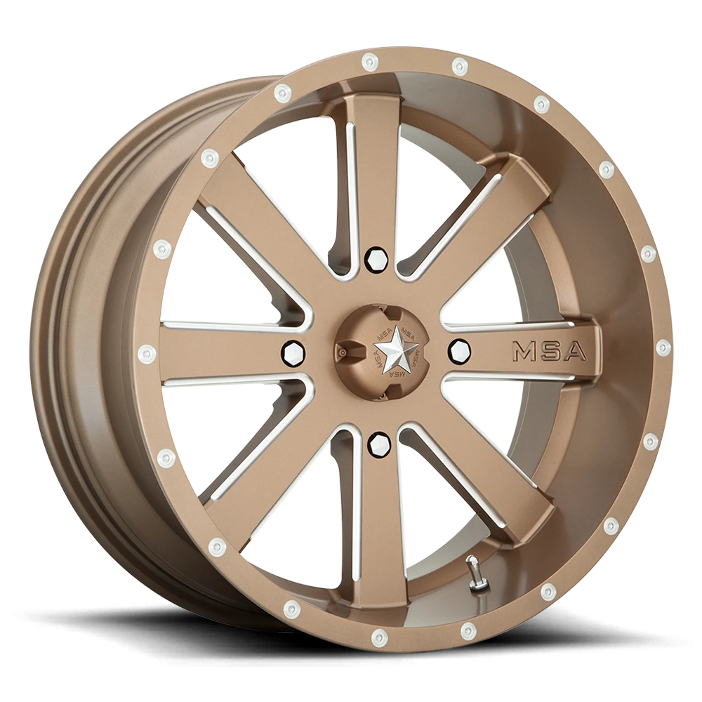 MSA Flash 22x7" 4x156mm 132mm CB 0mm Bronze Milled