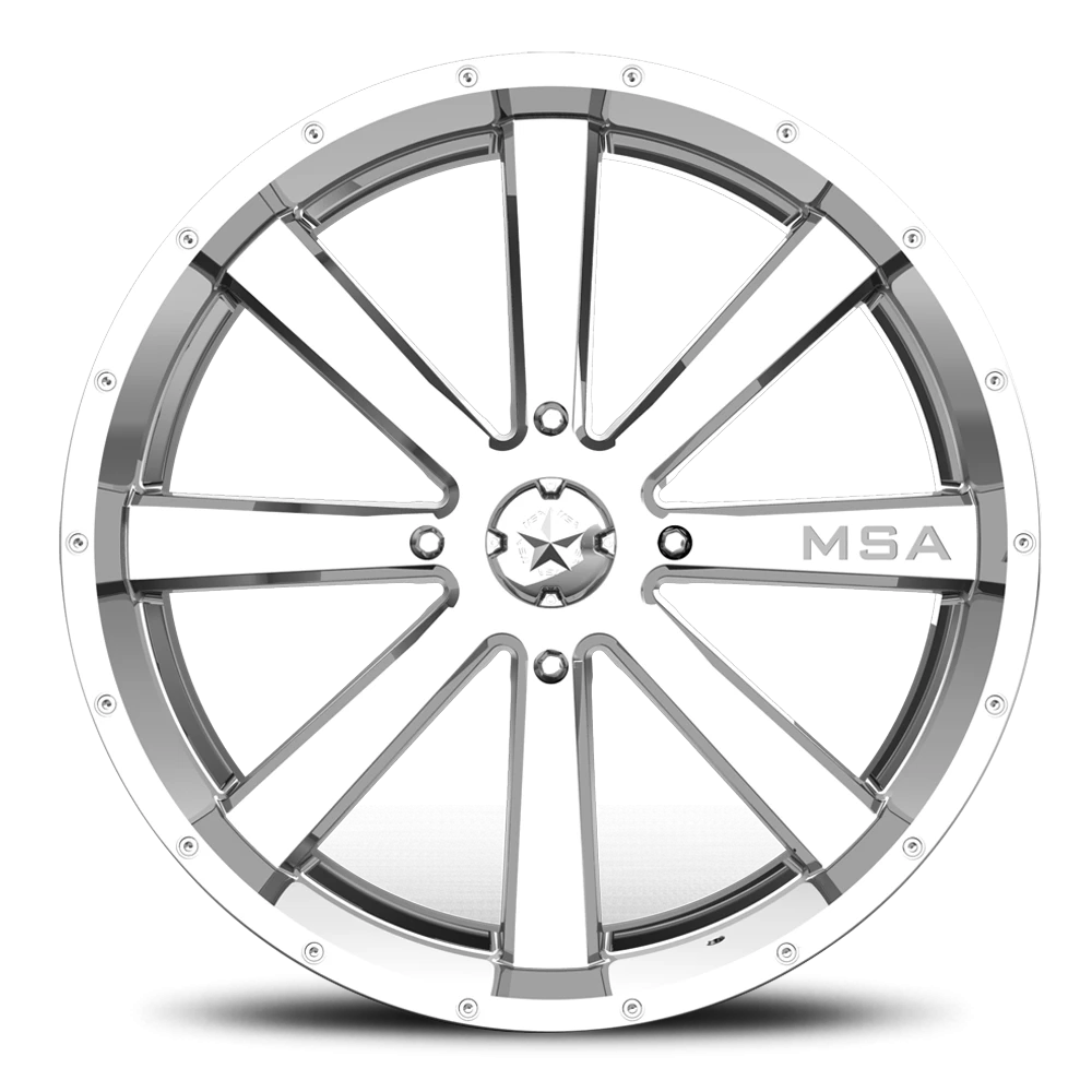 MSA Flash 20x7" 4x156mm 132mm CB 0mm Chrome