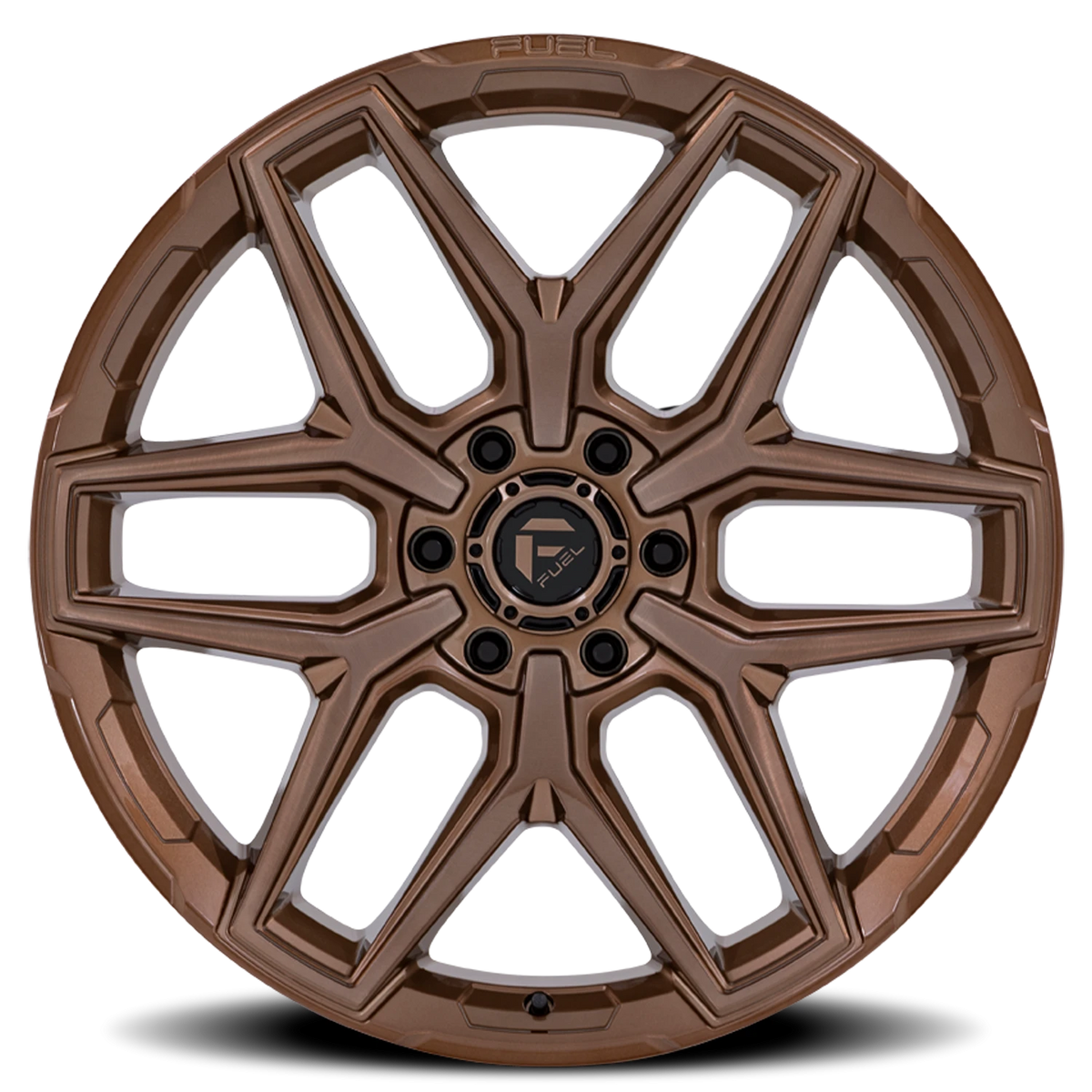 Fuel Flux 6 17x9 +1 6x135mm 87.1mm Platinum Bronze
